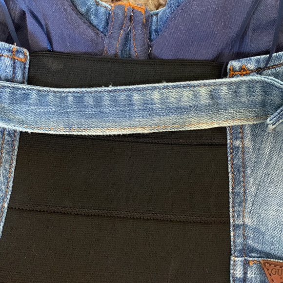 Guess Denim Bustier Crop Top - Picture 6 of 16